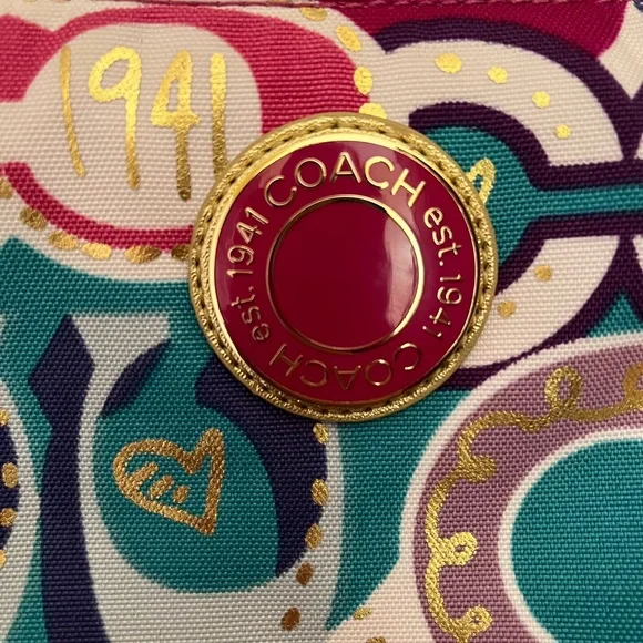 Colorful Coach Purse - Picture 3 of 9